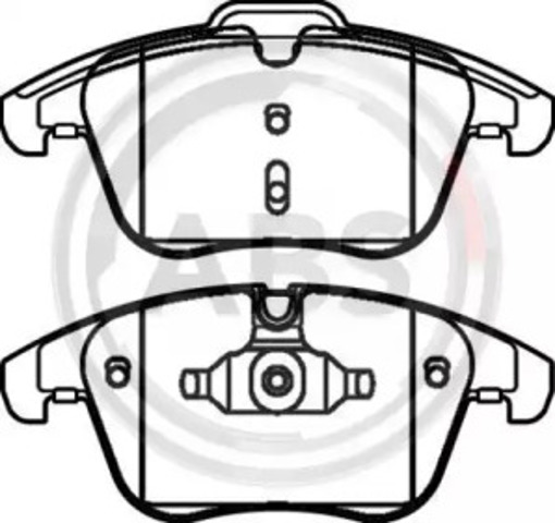 Klocki hamulcowe przednie tarczowe 37568 ABS