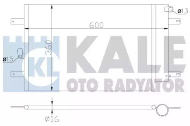 Chłodnica klimatyzacji Volkswagen Sharan
