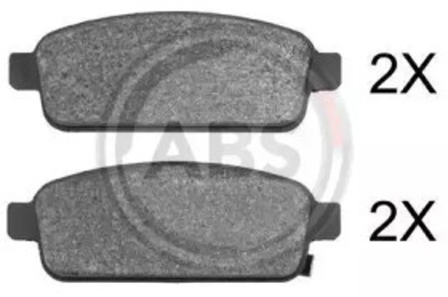 Okładziny (klocki) do hamulców tarczowych tylne 37790 ABS