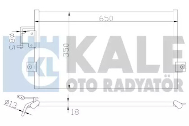 Chłodnica klimatyzacji 379700 KALE
