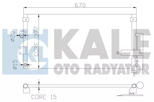 Chłodnica klimatyzacji 386900 KALE