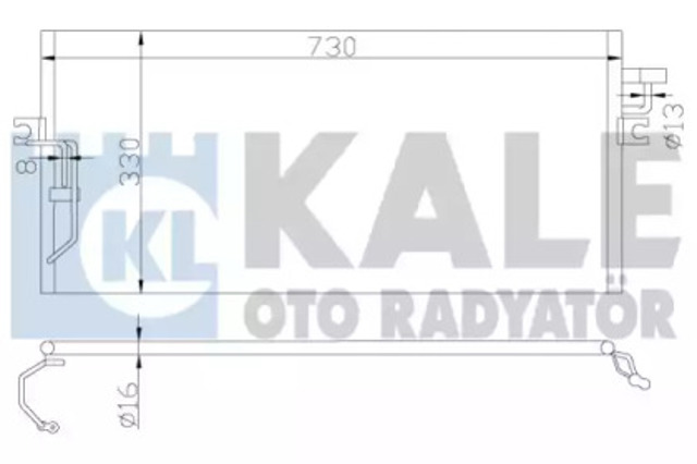Chłodnica klimatyzacji 388500 KALE