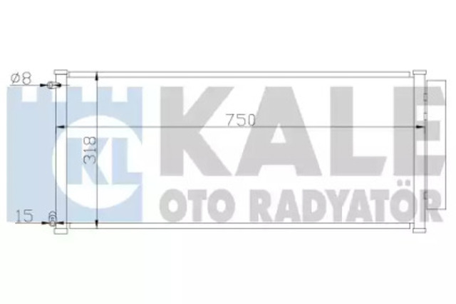 Chłodnica klimatyzacji 392000 KALE