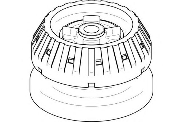Poduszka amortyzatora przedniego 401233 HANS PRIES