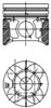 Tłok, komplet do jednego cylindru, STD 40179600 KOLBENSCHMIDT