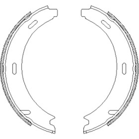 Klocki hamulca ręcznego 409301 REMSA