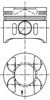 Tłok, komplet do jednego cylindru, STD 41014600 KOLBENSCHMIDT