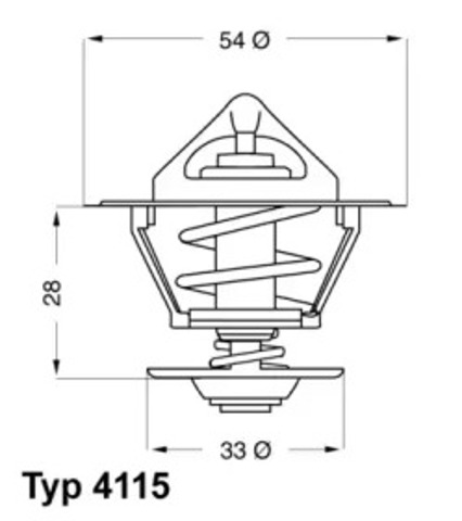 Termostat 411592D WAHLER