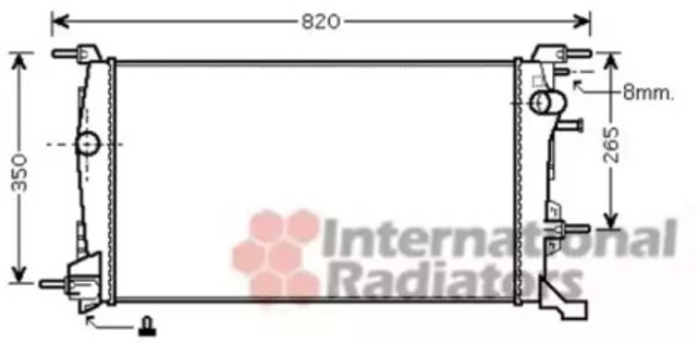Chłodnica silnika 43002410 VAN WEZEL