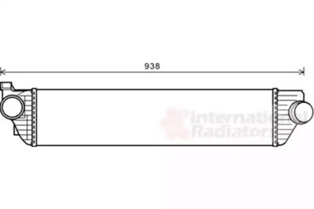 Chłodnica intercoolera 43004498 VAN WEZEL
