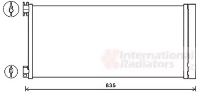 Chłodnica klimatyzacji 43015702 VAN WEZEL