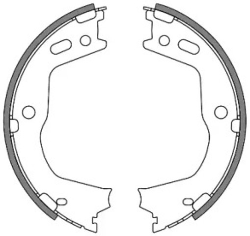 Klocki hamulca ręcznego 466600 REMSA