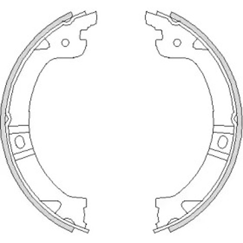 Klocki hamulca ręcznego 474400 REMSA