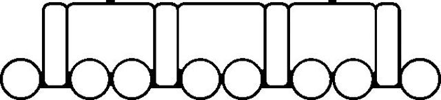 Uszczelka kolektora ssącego 493390 ELRING