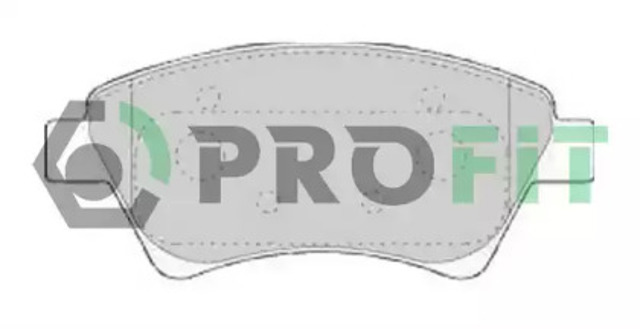 Klocki hamulcowe przednie tarczowe 50001544 PROFIT