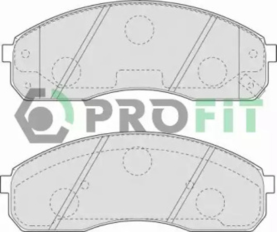 Klocki hamulcowe przednie tarczowe 50001595 PROFIT