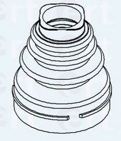 Osłona przegubu homokinetycznego półosi przedniej wewnętrzna 500405 ERT