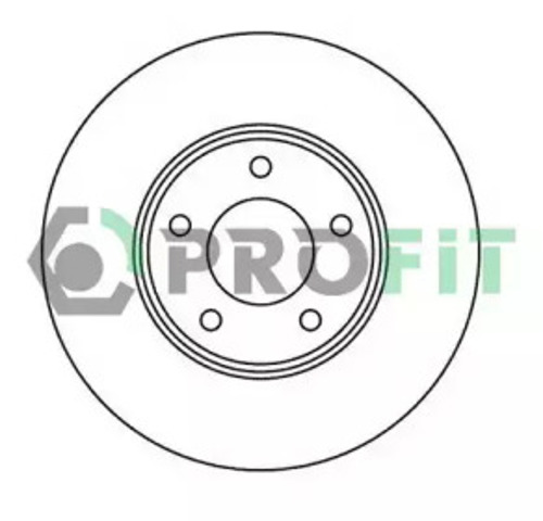 Tarcza hamulcowa przednia 50102007 PROFIT