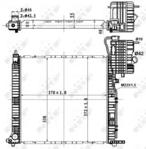 Chłodnica silnika 50583 NRF