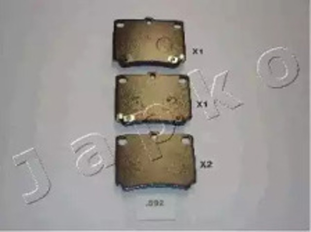 Klocki hamulcowe przednie tarczowe 51592 JAPKO