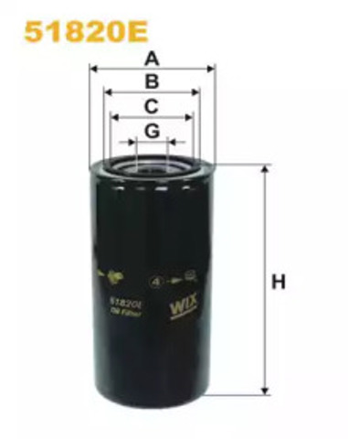 Filtr układu hydraulicznego 51820E WIX