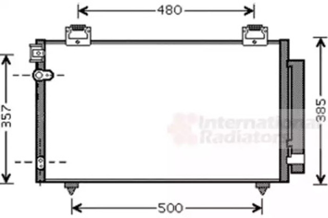 Chłodnica klimatyzacji 53005392 VAN WEZEL