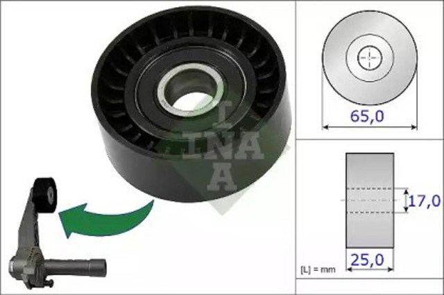 Rolka napinacza paska napędowego 531086610 INA