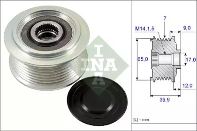 Koło pasowe alternatora 535022910 INA