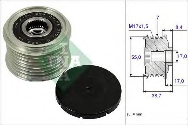 Koło pasowe alternatora Infiniti M
