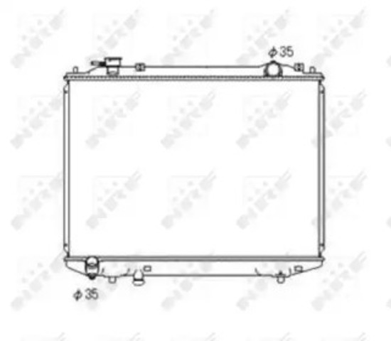 Chłodnica silnika 53567 NRF