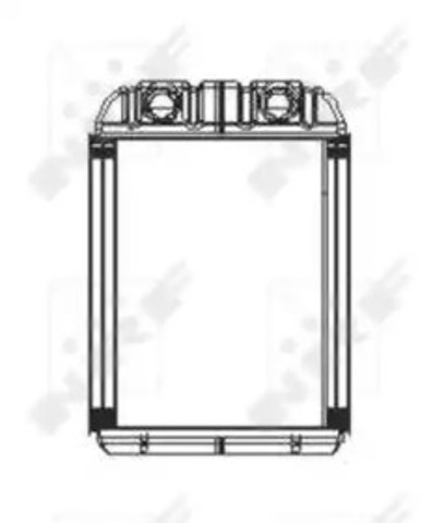 Chłodnica nagrzewnicy (ogrzewacza) 53671 NRF