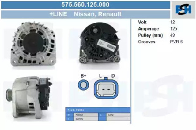 Alternator Opel Movano