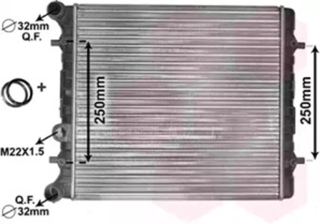 Chłodnica silnika 58002152 VAN WEZEL