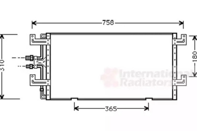 Chłodnica klimatyzacji 58005145 VAN WEZEL
