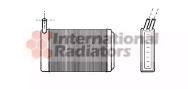 Chłodnica nagrzewnicy (ogrzewacza) 58006061 VAN WEZEL