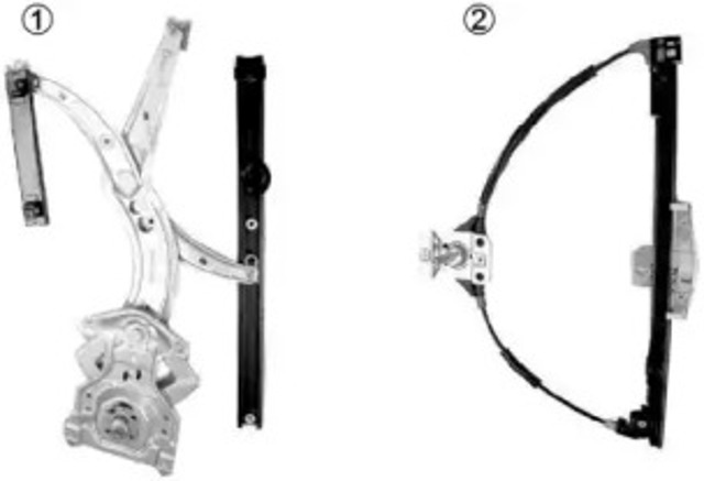 Mechanizm podnoszenia szyby drzwi przednich lewych 5834225 VAN WEZEL