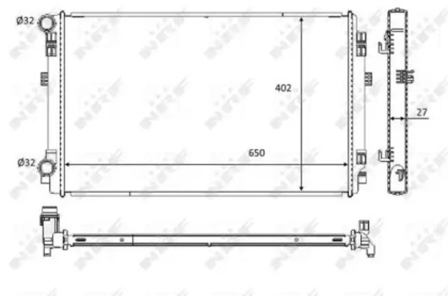 Chłodnica silnika 58453 NRF