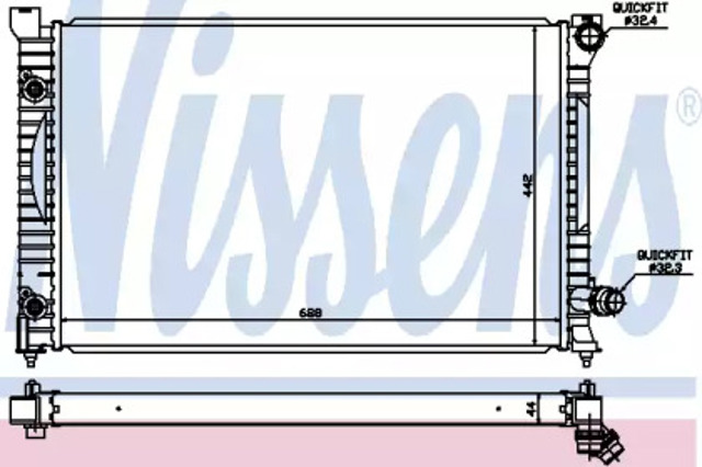 Chłodnica silnika 60424 NISSENS