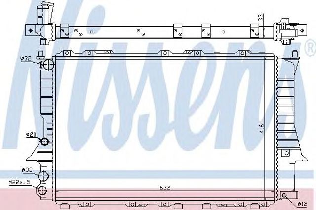 Chłodnica silnika 60457 NISSENS