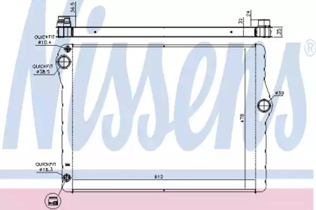 Chłodnica silnika 60776 NISSENS