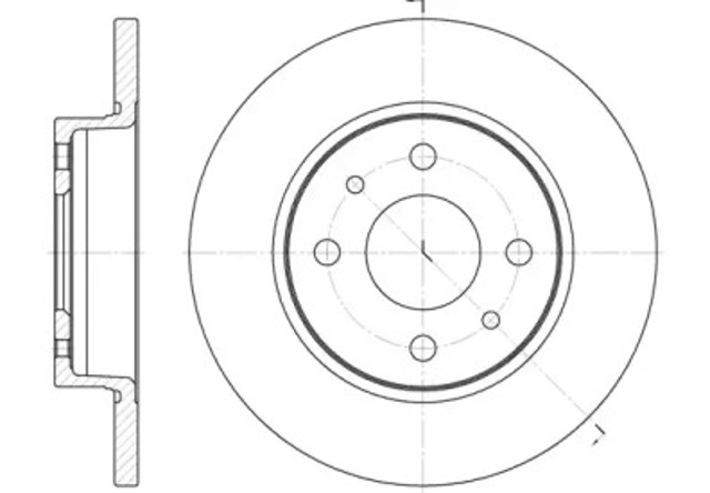 Tarcza hamulcowa przednia 608900 REMSA