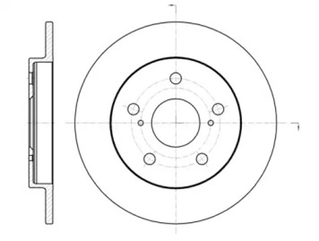 Tarcza hamulcowa tylna 6107400 ROAD HOUSE
