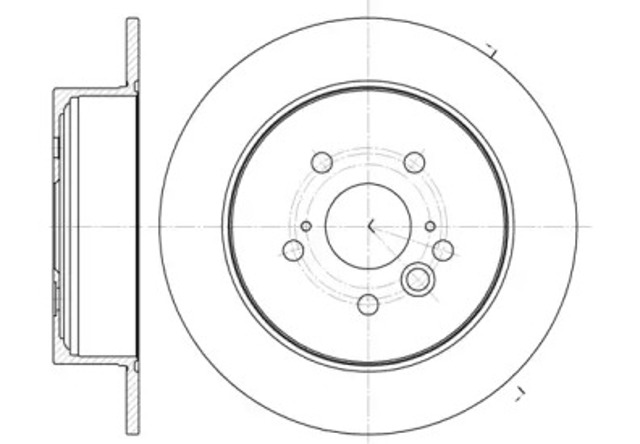 Tarcza hamulcowa tylna 6108900 ROAD HOUSE