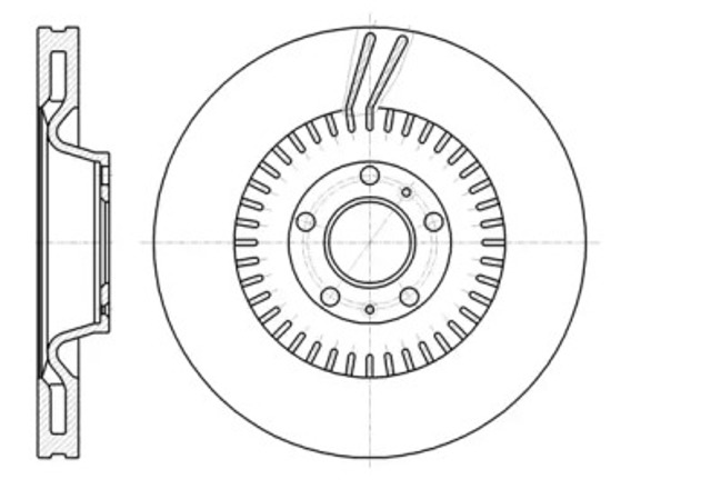 Tarcza hamulcowa przednia 6115410 ROAD HOUSE