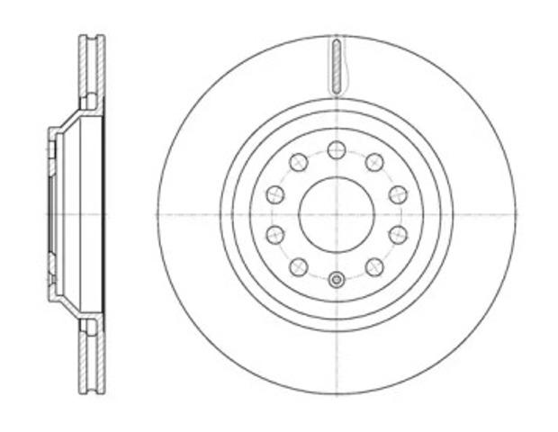 Tarcza hamulcowa tylna 6117210 ROAD HOUSE