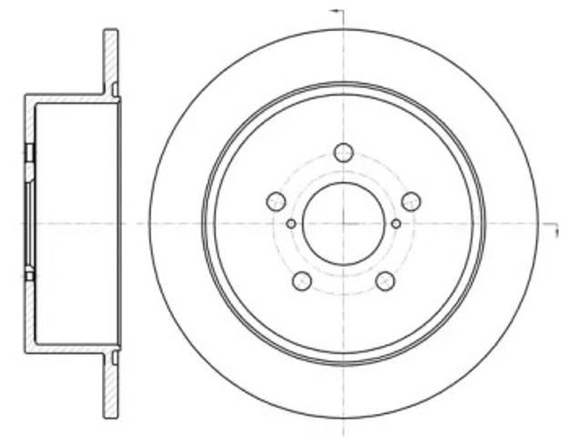 Tarcza hamulcowa tylna 6130000 ROAD HOUSE