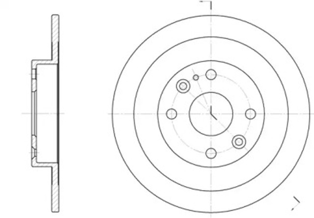 Tarcza hamulcowa tylna 614800 ROAD HOUSE