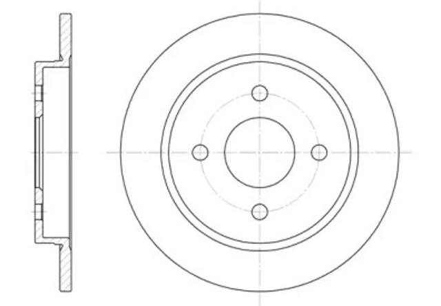 Tarcza hamulcowa tylna 615500 ROAD HOUSE