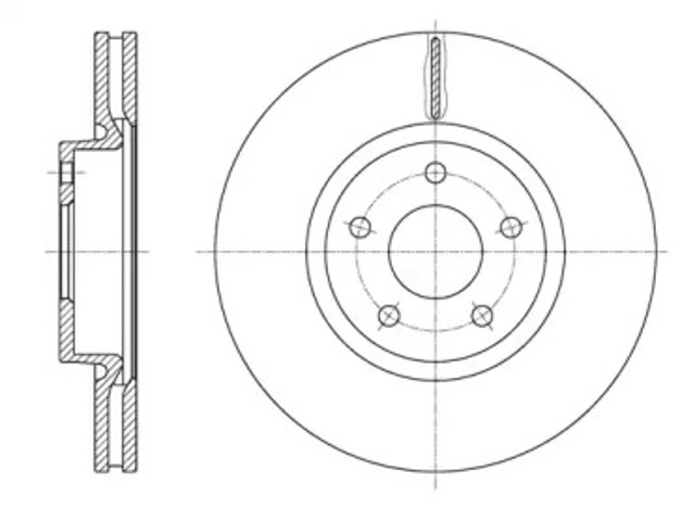 Tarcza hamulcowa przednia 6156210 ROAD HOUSE