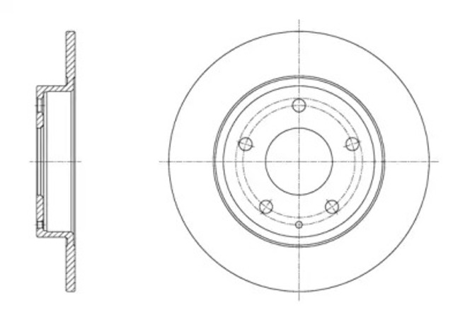 Tarcza hamulcowa tylna 6157500 ROAD HOUSE